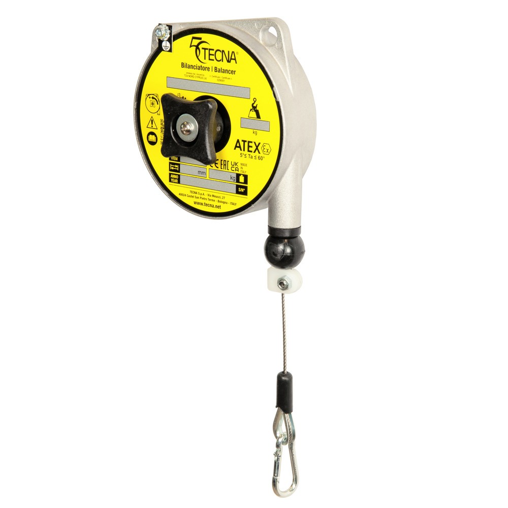 Immagine del prodotto: Bilanciatore per zone con protezione antideflagrante, senza bloccaggio, alloggiamento in alluminio, estrazione cavo 1,6 m, portata 1-2 kg