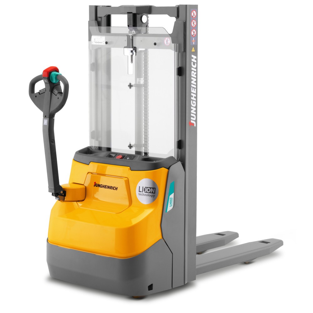 Immagine del prodotto: Elevatore elettrico Jungheinrich EJC 110i ZZ, doppio montante telescopico, altezza di sollevamento 3.990 mm, portata 1.000 kg, impianto idraulico proporzionale