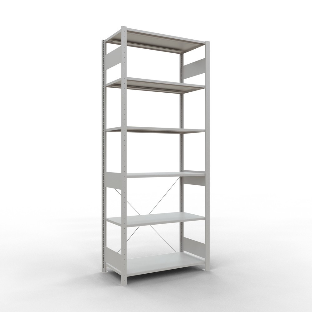 Immagine del prodotto: Scaffalatura a ripiani SCHULTE, grigio chiaro, portata per piano di 150 kg, AxLxP 2.500 x 1.060 x 536 mm